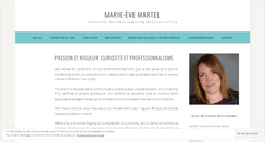 Desktop Screenshot of marie-evemartel.net