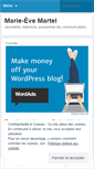Mobile Screenshot of marie-evemartel.net