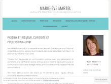 Tablet Screenshot of marie-evemartel.net